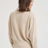 Polo donna in maglia gesso L5WC76 W55 LIVIANA CONTI