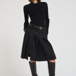 Gonna donna midi Gimmy nera GIMMY 005 MAX MARA STUDIO