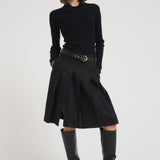 Gonna donna midi Gimmy nera GIMMY 005 MAX MARA STUDIO