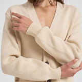 Cardigan in maglia con logo GWP00950 P00197255550 GOLDEN GOOSE