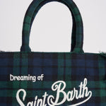 Borsa donna Colette tartan verde COLETTEWL TART5161 MC2 SAINT BARTH