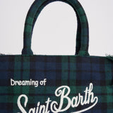Borsa donna Colette tartan verde COLETTEWL TART5161 MC2 SAINT BARTH