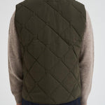 Gilet uomo trapuntato Lowerdale verde oliva MGI0298 OL91 BARBOUR