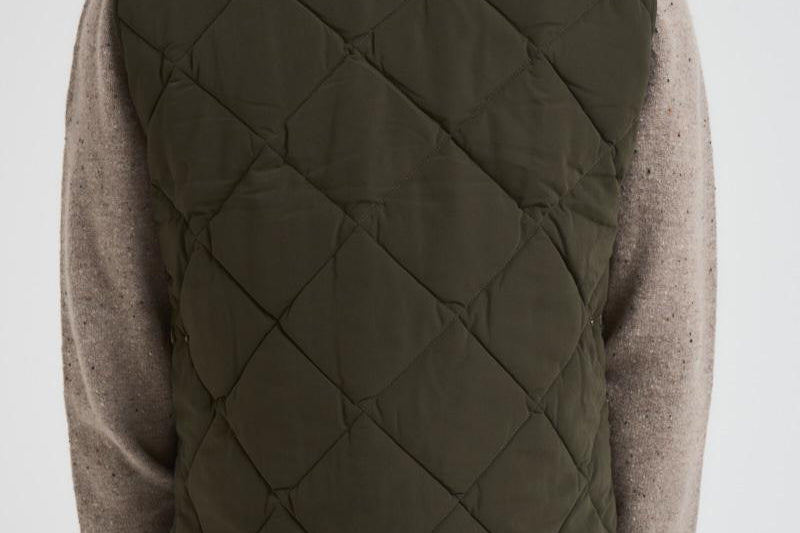 Gilet uomo trapuntato Lowerdale verde oliva MGI0298 OL91 BARBOUR