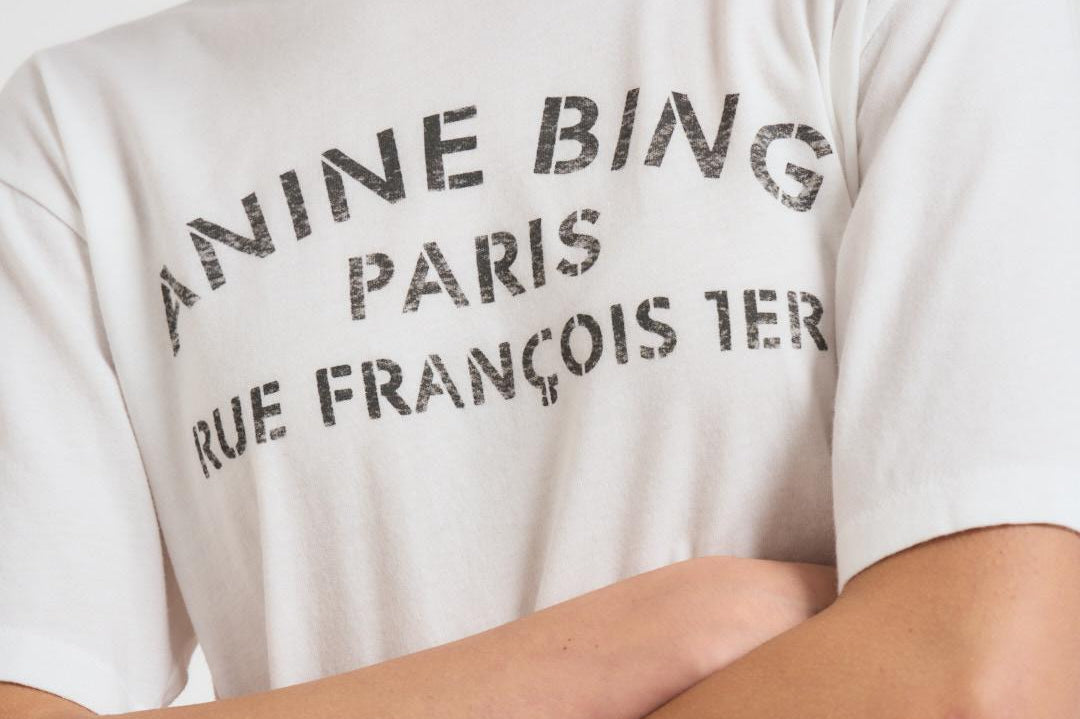 T-shirt donna bianca 11518 IVY1 ANINE BING