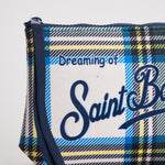 Pochette donna Aline con stampa tartan ALINE TARTAN10 MC2 SAINT BARTH