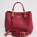 Borsa a mano donna in pelle rossa EW000361 AF12036M5068 EMPORIO ARMANI