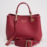 Borsa a mano donna in pelle rossa EW000361 AF12036M5068 EMPORIO ARMANI