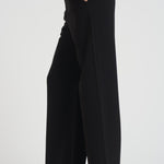 Pantalone donna largo in cady nero JEZ 001 MAX MARA STUDIO