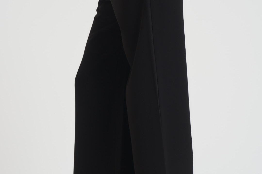 Pantalone donna largo in cady nero JEZ 001 MAX MARA STUDIO
