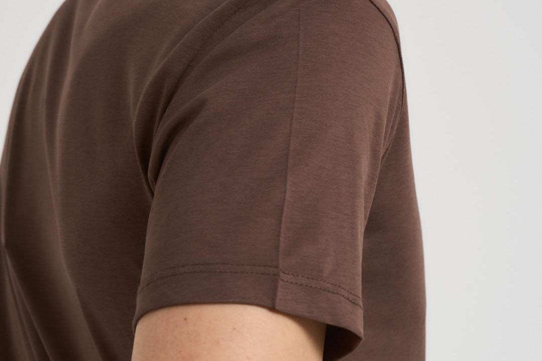 T-shirt uomo marrone SH000760 MORO ACCADEMIE TESSILI