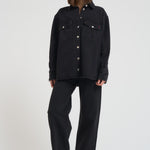 Camicia donna denim nero NOA GRAPHITE ICON DENIM