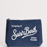 Pochette donna Aline in velluto blu ALINE COURD61EMB MC2 SAINT BARTH