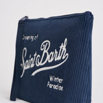 Pochette donna Aline in velluto blu ALINE COURD61EMB MC2 SAINT BARTH