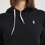 Felpa donna con cappuccio nera 211943007 003 RALPH LAUREN
