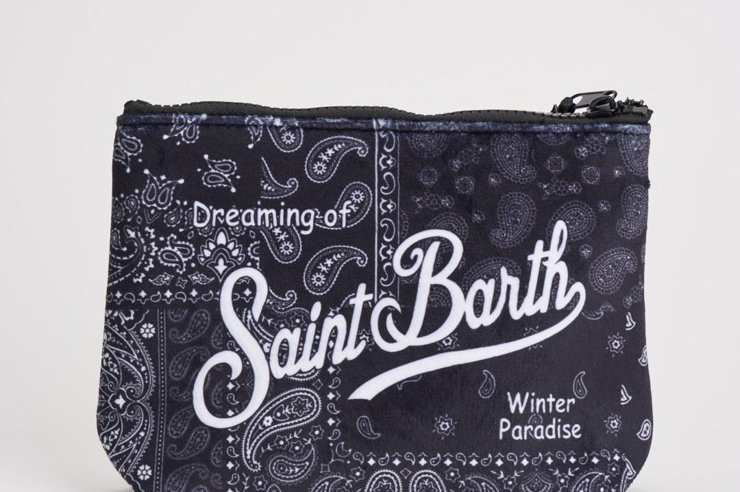 Pochette donna Aline fantasia bandana nera ALINE WBANDPLAID00 MC2 SAINT BARTH