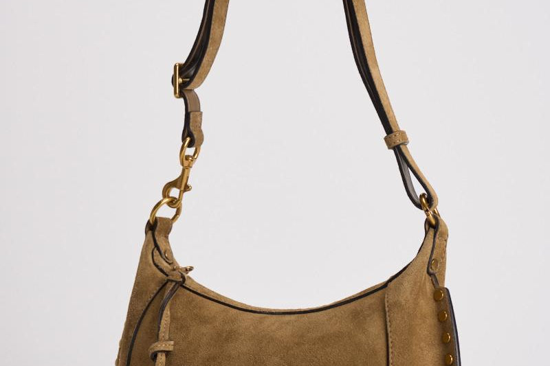 Borsa donna in suede Oskan Moon bag cammello PP0003FA A3C32MTPGO ISABEL MARANT