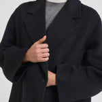 Cappotto donna in lana antracite DIANE DARK GREY ACCADEMIE TESSILI