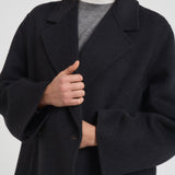 Cappotto donna in lana antracite DIANE DARK GREY ACCADEMIE TESSILI