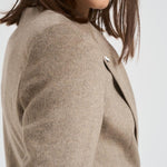 Giacca donna doppiopetto tortora 2156 52578 LUBIAM