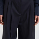 Pantalone donna a palazzo blu BERGAMO 008 MAX MARA STUDIO