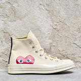 Converse x Comme des Garçons PLAY Sneaker alta Chuck 70 K112 WHITE COMME DES GARCON PLAY