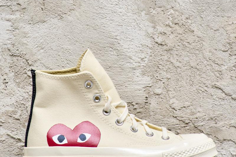 Converse x Comme des Garçons PLAY Sneaker alta Chuck 70 K112 WHITE COMME DES GARCON PLAY