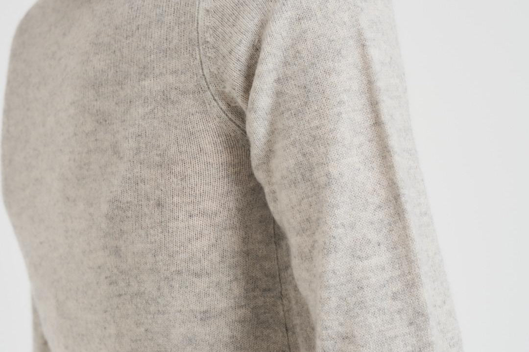 Maglia donna girocollo grigio chiaro CATELINA LIGHTGREY ABSOLUT CASHMERE.