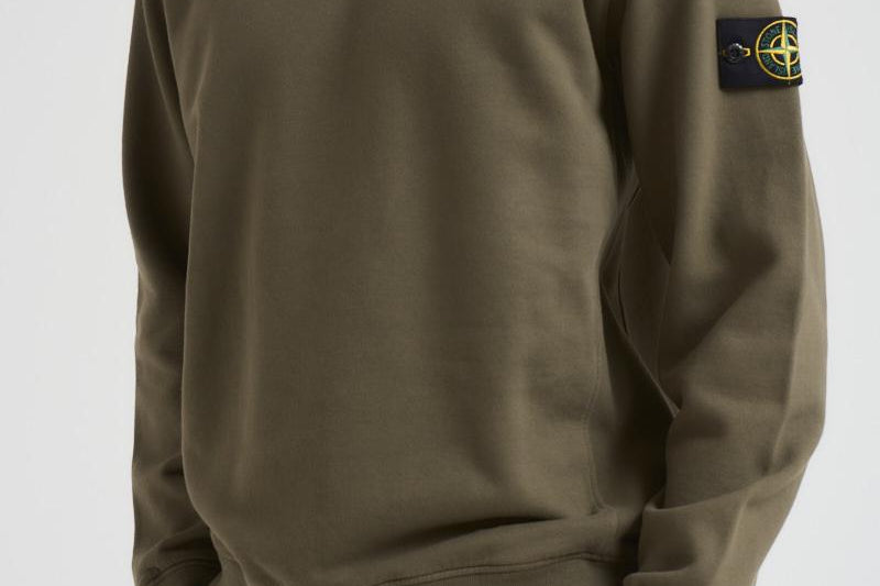 Felpa uomo girocollo verde 6100028 S0A20V0054 STONE ISLAND