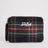 Pochette donna Parisienne in tweed tartan verde PARISIENNE WLTART61 MC2 SAINT BARTH