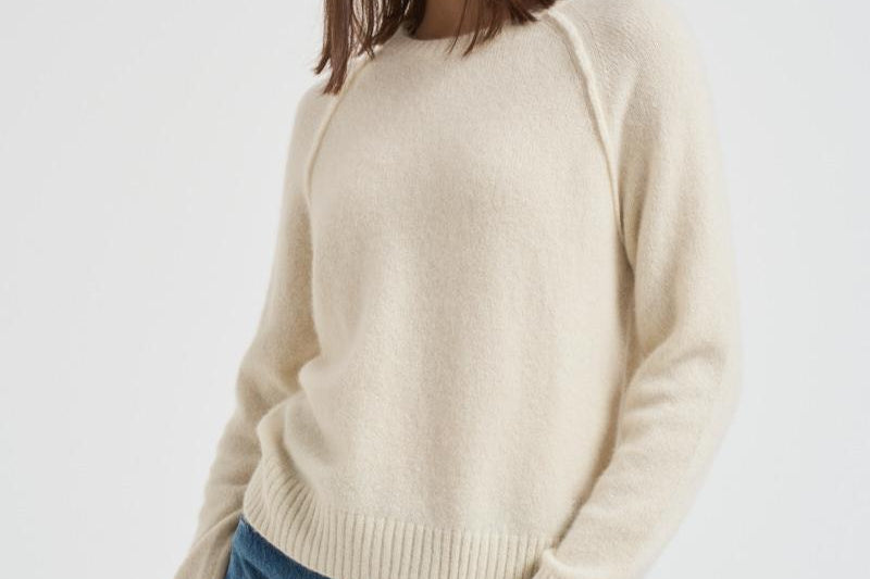 Maglia donna girocollo panna NIMBUS 2227BLANCVINTAGE KUJTEN