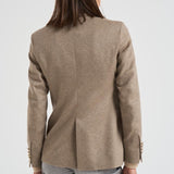 Giacca donna doppiopetto tortora 2156 52578 LUBIAM