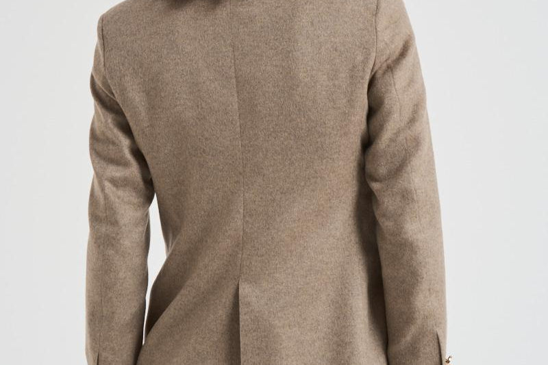 Giacca donna doppiopetto tortora 2156 52578 LUBIAM