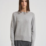 Maglione girocollo donna in cashmere 201726 DOVEGREY LISA YANG