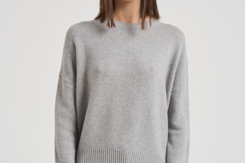 Maglione girocollo donna in cashmere 201726 DOVEGREY LISA YANG