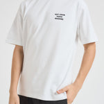 T-shirt uomo girocollo bianca TS203 CO0002OPW DROLE DE MONSIEUR