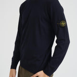Maglia uomo girocollo blu 5100071 S00C4V0020 STONE ISLAND