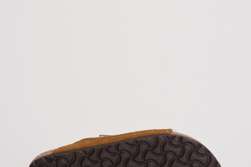 Sandalo arizona in shearling e camoscio donna 1001135 MINK BIRKENSTOCK