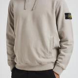 Felpa uomo con cappuccio grigio chiaro 6100029 S0A20V0061 STONE ISLAND
