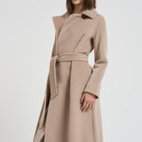 Cappotto donna lungo Tenzone beige TENZONE 020 MAX MARA STUDIO