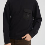 Felpa uomo girocollo nera EM002925 AF10013UC001 EMPORIO ARMANI