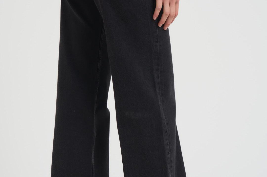 Jeans donna Hugh in denim nero 1134009 VINTAGEBLACK ANINE BING