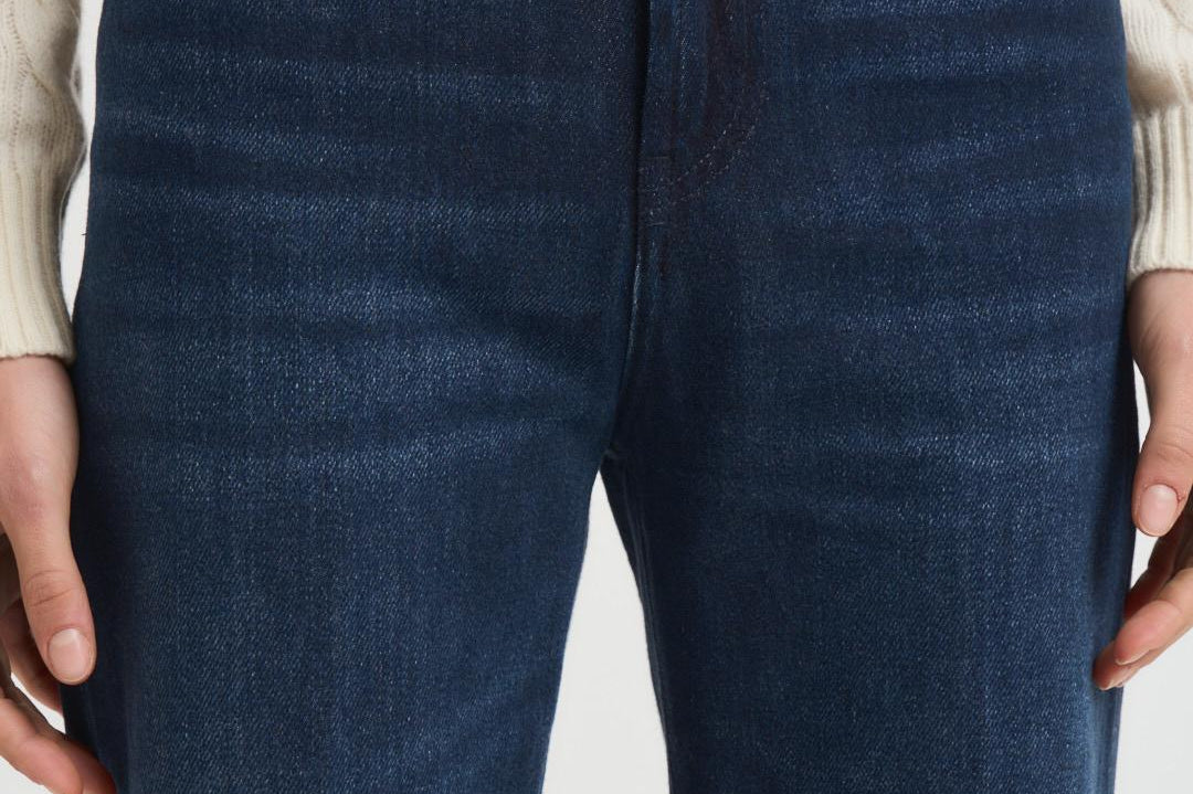 Jeans donna Amber in denim scuro DP619 DF0310800 DONDUP