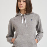 Felpa donna con cappuccio grigia 211943007 004 RALPH LAUREN