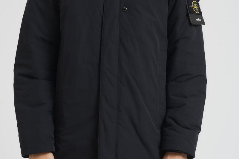 Cappotto uomo Micro Twill midi nero 7100007 S0026V0029 STONE ISLAND