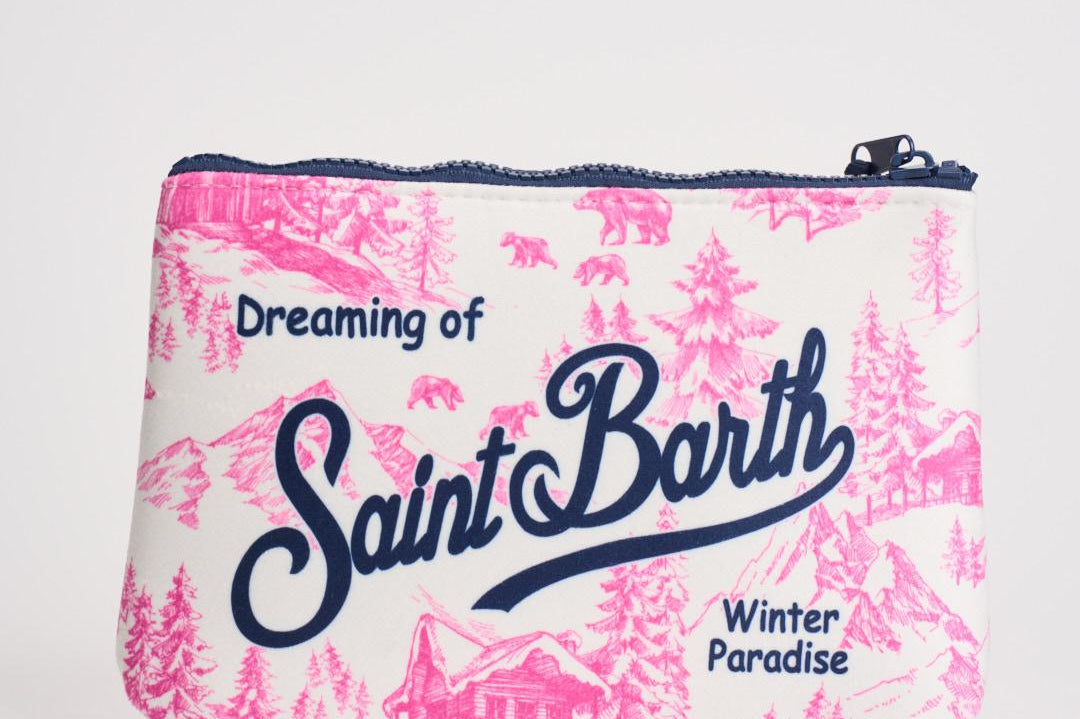 Pochette donna Aline fantasia montagna rosa ALINE WWINTLAND77 MC2 SAINT BARTH
