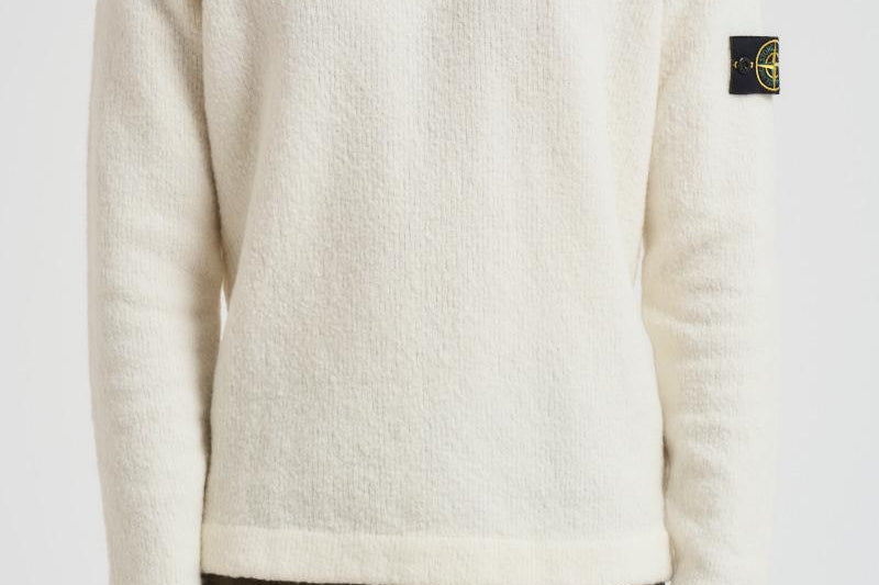 Maglia uomo girocollo panna 5100056 S00N2V0093 STONE ISLAND