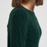 Maglia donna a girocollo verde 211971865 009 RALPH LAUREN