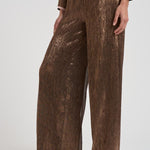 Pantalone donna effetto lamé 14106 1510POUDRE FORTE FORTE
