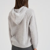 Maglia con cappuccio in cashmere donna SOSO 2398GRISCLAIR KUJTEN
